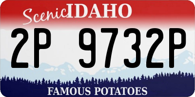 ID license plate 2P9732P