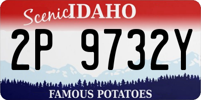 ID license plate 2P9732Y
