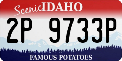 ID license plate 2P9733P