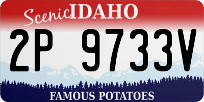 ID license plate 2P9733V