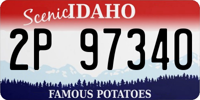 ID license plate 2P9734O