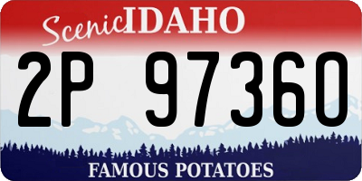 ID license plate 2P9736O