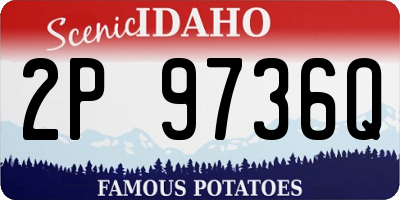 ID license plate 2P9736Q