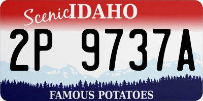 ID license plate 2P9737A