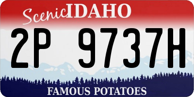 ID license plate 2P9737H