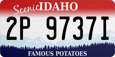 ID license plate 2P9737I