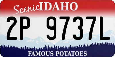 ID license plate 2P9737L
