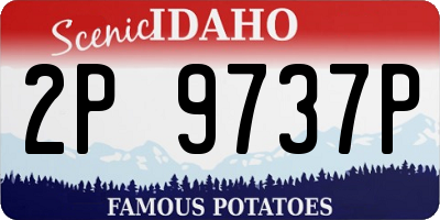 ID license plate 2P9737P