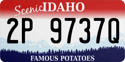 ID license plate 2P9737Q