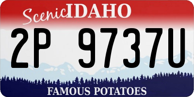ID license plate 2P9737U