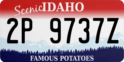 ID license plate 2P9737Z
