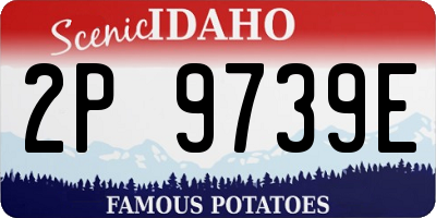 ID license plate 2P9739E