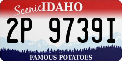 ID license plate 2P9739I