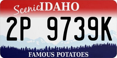 ID license plate 2P9739K