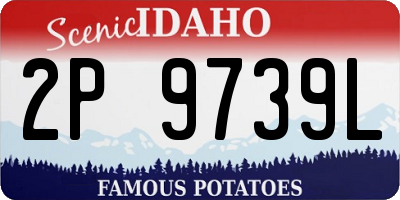 ID license plate 2P9739L