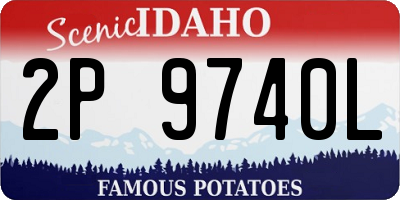 ID license plate 2P9740L
