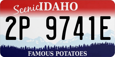 ID license plate 2P9741E