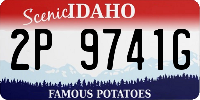 ID license plate 2P9741G
