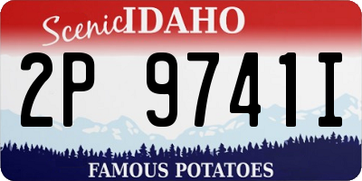 ID license plate 2P9741I