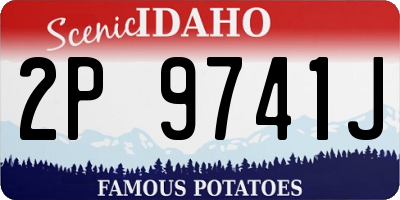ID license plate 2P9741J
