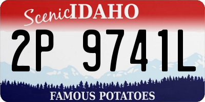 ID license plate 2P9741L