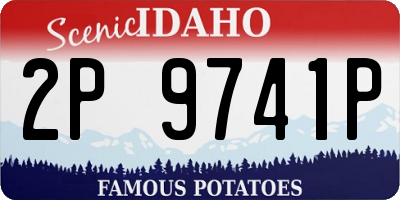 ID license plate 2P9741P
