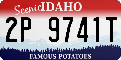 ID license plate 2P9741T