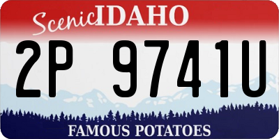 ID license plate 2P9741U