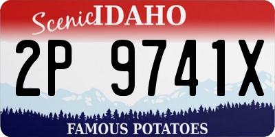 ID license plate 2P9741X