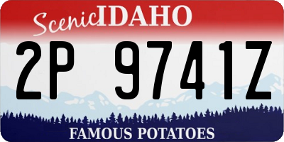 ID license plate 2P9741Z