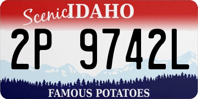 ID license plate 2P9742L