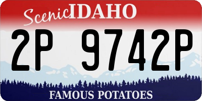 ID license plate 2P9742P