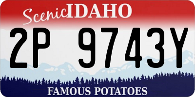 ID license plate 2P9743Y