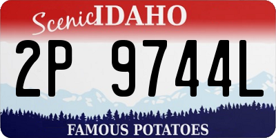 ID license plate 2P9744L
