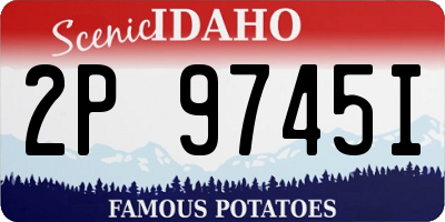ID license plate 2P9745I