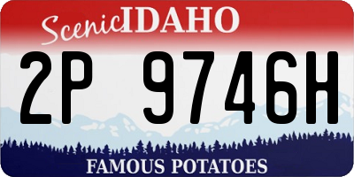 ID license plate 2P9746H