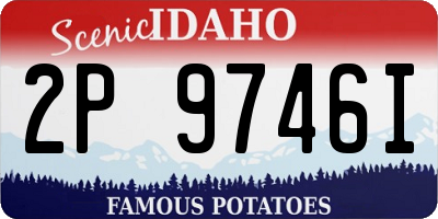 ID license plate 2P9746I