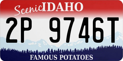 ID license plate 2P9746T