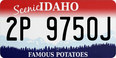 ID license plate 2P9750J