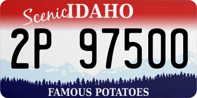 ID license plate 2P9750O