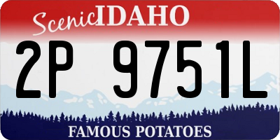 ID license plate 2P9751L