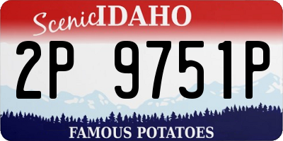 ID license plate 2P9751P