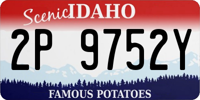 ID license plate 2P9752Y