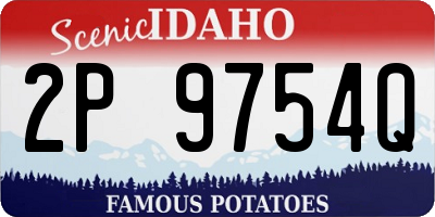 ID license plate 2P9754Q