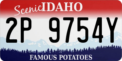 ID license plate 2P9754Y