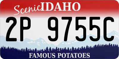 ID license plate 2P9755C