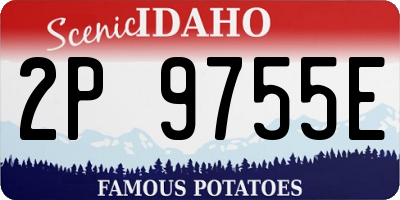 ID license plate 2P9755E