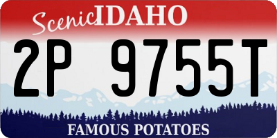 ID license plate 2P9755T
