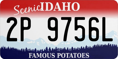 ID license plate 2P9756L