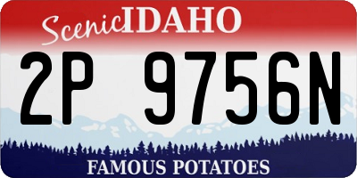 ID license plate 2P9756N